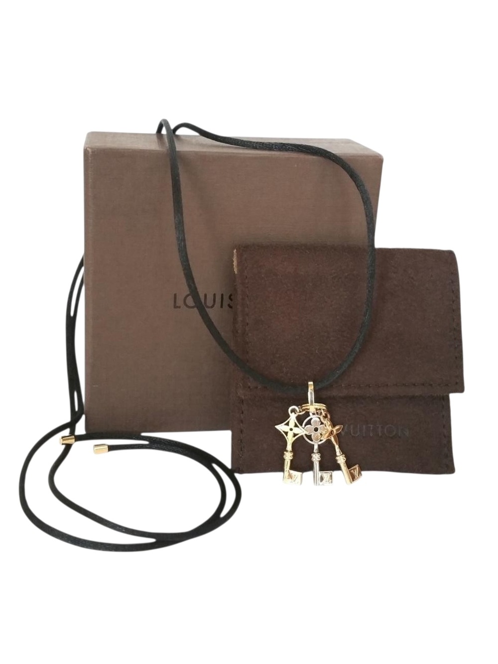 Louis Vuitton 18k Idylle Three Key Necklace